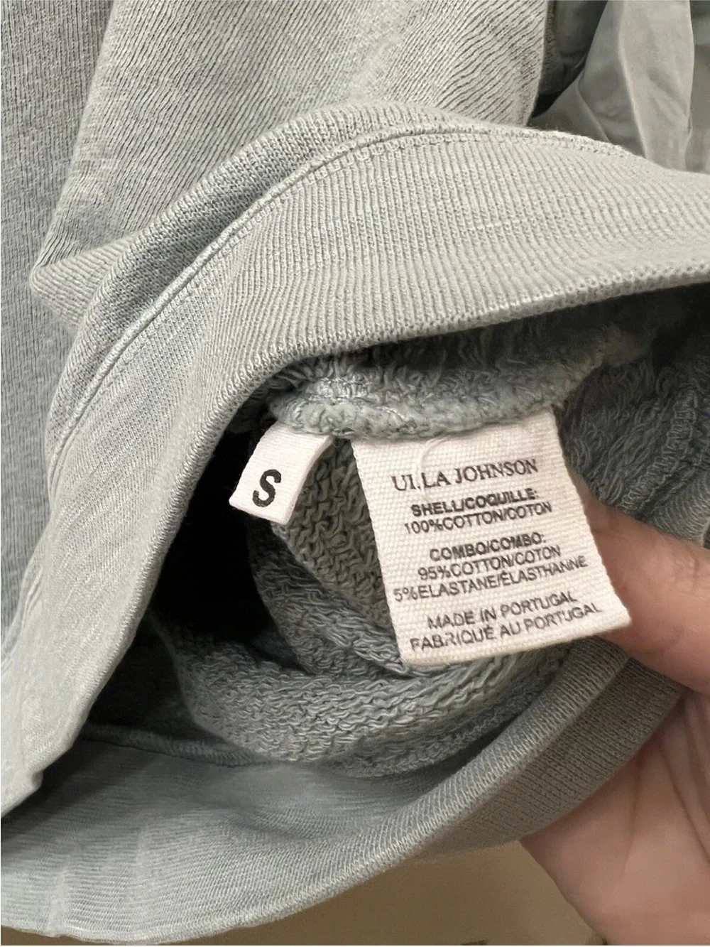 Ulla Johnson Pale Sage Puff-Sleeve Sweatshirt